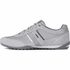 Geox tenisówki męskie Wells U52T5C 02214 46 szare. Szare trampki męskie Geox, na wiosnę, bez wzorów, bez zapięcia. Za 429,00 zł.