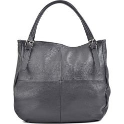 Torebki klasyczne damskie: Skórzana torebka w kolorze czarnym – (S)42 x (W)38 x (G)12 cm