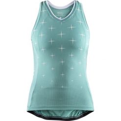 Craft tank top damski Belle Glow, jasnozielony L. Zielone topy damskie Craft, l, bez wzorów, z materiału, bez rękawów, rowerowe. Za 279,00 zł.
