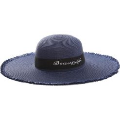 Granatowy Kapelusz Emperor. Niebieskie kapelusze damskie Renee, bez wzorów. W wyprzedaży za 44,99 zł.