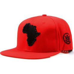 Czapki z daszkiem męskie: Czapka męska snapback czerwona (hx0211)