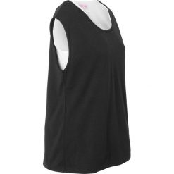 T-shirt z topem 2 w 1, z kolekcji Maite Kelly bonprix czarno-biały. Czarne t-shirty damskie bonprix, z okrągłym kołnierzem. Za 29,99 zł.