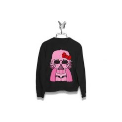 Bluza Hello Kitty Vader Męska. Czarne bluzy męskie marki Failfake, s, z motywem z bajki, bez kołnierzyka, bez rękawów, bez kaptura. Za 160,00 zł.