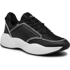 Sneakersy CALVIN KLEIN - Bradie B4E1955 Black/White. Czarne półbuty damskie Calvin Klein, bez wzorów, ze skóry ekologicznej, bez obcasa, na płaskiej podeszwie, bez zapięcia. W wyprzedaży za 439,00 zł.