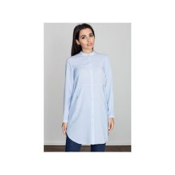 Sukienka M545 Niebieski. Niebieskie sukienki damskie FIGL, xl, bez wzorów, bez kołnierzyka, bez rękawów. Za 129,00 zł.