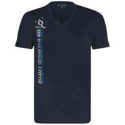 Sir Raymond Tailor T-Shirt Męski Hogans L Ciemny Niebieski. Niebieskie t-shirty męskie Sir Raymond Tailor, m, z nadrukiem, bez kołnierzyka. Za 49,00 zł.