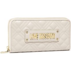 Duży Portfel Damski LOVE MOSCHINO - JC5600PP1ALA0110 Avorio. Brązowe portfele damskie Love Moschino, bez wzorów, ze skóry ekologicznej. W wyprzedaży za 359,00 zł.