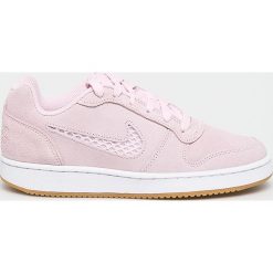 Nike - Buty Ebernon. Różowe buty sportowe damskie Nike, bez wzorów, ze skóry, sportowe. Za 299,90 zł.