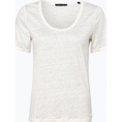 Marc O'Polo - Damska bluzka lniana, beżowy. Brązowe bluzki damskie Marc O'Polo, s, bez wzorów, polo, bez rękawów. Za 179,95 zł.