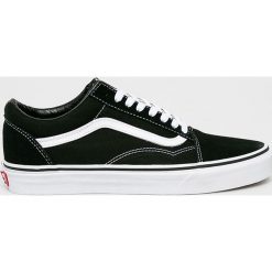 Vans - Tenisówki. Czarne trampki męskie Vans, bez wzorów, ze skóry, na sznurówki. Za 319,90 zł.