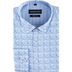Koszula SIMONE KDWR000593. Szare koszule męskie marki Giacomo Conti, m, bez wzorów, z bawełny, button down, bez rękawów. Za 199,00 zł.