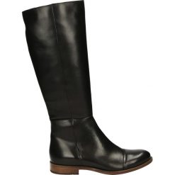 Kozaki - 371005FY N J8. Czarne buty zimowe damskie Venezia, ze skóry. Za 499,00 zł.