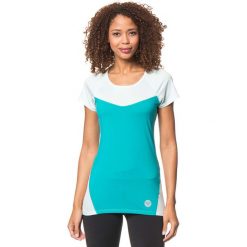 Koszulka funkcyjna "Tier" w kolorze turkusowo-miętowym. Niebieskie t-shirty damskie Roxy, xs, z materiału. W wyprzedaży za 63,95 zł.