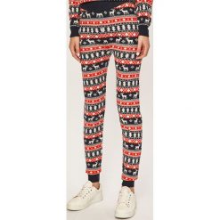 Vila - Legginsy. Niebieskie spodnie damskie Vila, s, bez wzorów, z dzianiny. W wyprzedaży za 79,90 zł.