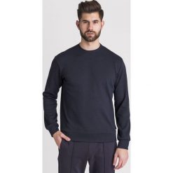 BLUZA Emporio Armani. Niebieskie bluzy męskie Emporio Armani, s, bez wzorów, z tkaniny, z okrągłym kołnierzem, bez rękawów, bez kaptura. Za 475,30 zł.