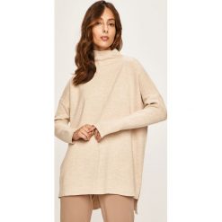 Answear - Sweter. Brązowe swetry damskie ANSWEAR, s, bez wzorów, z dzianiny, bez rękawów, bez kaptura. W wyprzedaży za 79,90 zł.