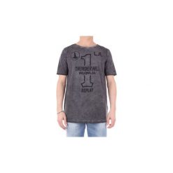 T-shirty z krótkim rękawem Replay M364522524M. Szare t-shirty męskie Replay, xl, bez wzorów, bez kołnierzyka, krótkie. Za 221,33 zł.