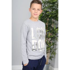 Jasnoszara Bluzka Dziecięca NDZ7604. T-shirty chłopięce Fasardi, bez wzorów, bez rękawów. Za 39,00 zł.