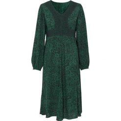 Cellbes Sukienka zielony we wzory female zielony/ze wzorem 34/36. Zielone sukienki damskie Cellbes, na imprezę, w koronkowe wzory, z gumy, eleganckie, z dekoltem w serek, z długim rękawem, długie. Za 189,00 zł.