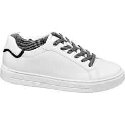 Sneakersy damskie Graceland czarno-białe. Czarne sneakersy damskie Graceland, z materiału. Za 99,90 zł.