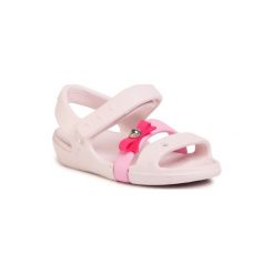 CROCS 205486-6PI Różowy jasny. Różowe klapki dziewczęce Crocs, z tworzywa sztucznego. Za 109,99 zł.