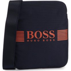 Saszetka BOSS - Pixel 50332705 411. Niebieskie torby męskie skórzane Boss, bez wzorów, z materiału, młodzieżowe. W wyprzedaży za 269,00 zł.