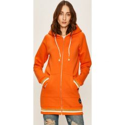 Femi Stories - Bluza Naria. Pomarańczowe bluzy damskie Femi Stories, s, bez wzorów, z bawełny, bez rękawów, z kapturem. Za 329,90 zł.