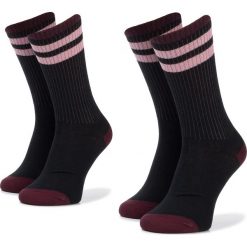 Zestaw 2 par wysokich skarpet damskich TOM TAILOR - 97129 Stripes Black 610. Czarne skarpetki damskie Tom Tailor, bez wzorów, z elastanu. Za 35,00 zł.