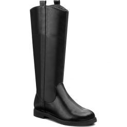 Oficerki CLARA BARSON - WYL1073A-1 Czarny. Czarne kowbojki damskie Clara Barson, z materiału, na obcasie. Za 149,99 zł.