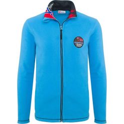 Bejsbolówki męskie: Bluza polarowa "Milton" w kolorze błękitnym