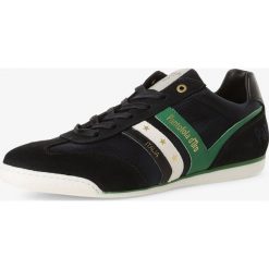 Pantofola d'Oro - Tenisówki męskie z dodatkiem skóry, niebieski. Niebieskie trampki męskie Pantofola d`Oro, bez wzorów, ze skóry, retro, bez zapięcia. Za 449,95 zł.