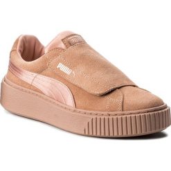 Sneakersy PUMA - Platform Strap Satin EP 366009 01 Peach Beige/Peach Beige/Rose. Różowe półbuty damskie Puma, ze skóry. W wyprzedaży za 289,99 zł.