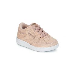 Buty Dziecko Reebok Classic CLUB C I. Różowe trampki dziewczęce Reebok Classic, bez wzorów, bez zapięcia. Za 143,20 zł.