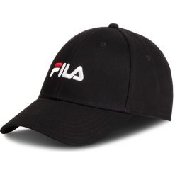 Czapka z daszkiem FILA - 6 Panel Cap Strap Back Linear Logo 686029 Black 002. Czarne czapki męskie Fila, z bawełny. Za 139,00 zł.