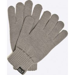 Jack Wolfskin - Rękawiczki Milton. Szare rękawiczki męskie z wełny. W wyprzedaży za 69,90 zł.