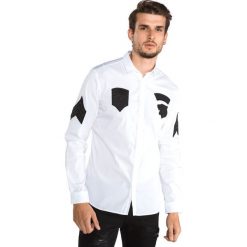 Just Cavalli Koszula Biały. Białe koszule męskie xs, z haftami, z elastanu. Za 1084,95 zł.