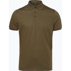 Calvin Klein - Męska koszulka polo, zielony. Pomarańczowe koszulki polo marki Calvin Klein, l, z bawełny, z okrągłym kołnierzem. Za 199,95 zł.