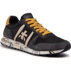 Sneakersy PREMIATA - Eric 4944 Black/Orange. Czarne sneakersy męskie Premiata, bez wzorów, z zamszu, bez zapięcia. Za 979,00 zł.