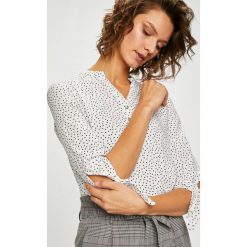 Medicine - Bluzka Basic. Białe bluzki damskie MEDICINE, s, bez wzorów, z wiskozy, eleganckie, ze stójką, z krótkim rękawem. Za 49,90 zł.