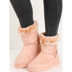 Buty zimowe damskie: Różowe Śniegowce Vanity Fair