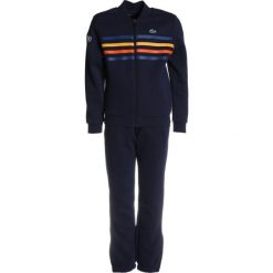 Spodnie dresowe dziewczęce: Lacoste Sport TRACKSUIT STRIPES Dres navy blue/marino/buttercup/apricot/white