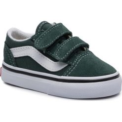 Tenisówki VANS - Old Skool V VN0A38JNV3N1 Trekking Green/Treu White. Zielone trampki chłopięce Vans, na rzepy. W wyprzedaży za 129,00 zł.