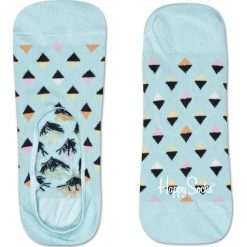 Happy Socks - Stopki. Zielone skarpetki damskie marki Happy Socks, z elastanu. W wyprzedaży za 39,90 zł.