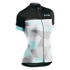 Northwave koszulka rowerowa Origin Woman Jersey Short Sleeves XL Black/Grey. Szare bluzki sportowe damskie Northwave, xl, z nadrukiem, z jersey, z klasycznym kołnierzykiem, bez rękawów, bez kaptura. Za 249,00 zł.