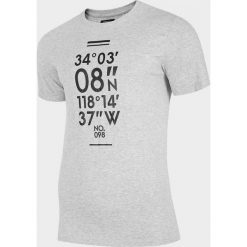 T-shirt męski TSM613 - chłodny jasny szary melanż - Outhorn. Szare koszulki męskie Outhorn, m, melanż. W wyprzedaży za 29,99 zł.