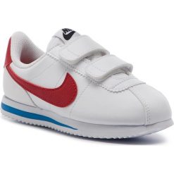 Buty NIKE - Cortez Basic Sl (PSV) 904767 103 White/Varsity Red. Białe buty chłopięce sportowe Nike, ze skóry ekologicznej, na rzepy, Nike Cortez. W wyprzedaży za 179,00 zł.