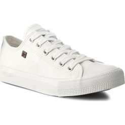 Trampki BIG STAR - V274869 White. Białe półbuty damskie BIG STAR, na co dzień, bez wzorów, z gumy, retro, bez obcasa, na płaskiej podeszwie, bez zapięcia. Za 119,00 zł.
