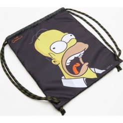 Plecak typu worek The Simpsons - Czarny. Czarne plecaki męskie House, bez wzorów. W wyprzedaży za 39,99 zł.