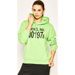 Bluza Diesel F-ang-Hood-J1 5Il 00SC8N 0IAJH. Zielone bluzy damskie Diesel, xs, bez wzorów, z bawełny, bez rękawów, bez kaptura. W wyprzedaży za 369,00 zł.