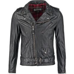 Kurtki męskie: Schott Made in USA MOTORCYCLE JKT Kurtka skórzana black